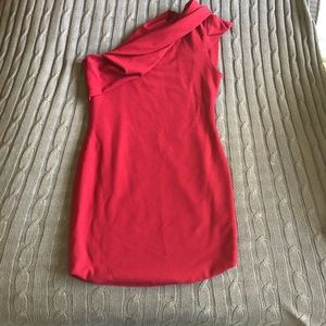 NWOT ASOS | One-Shoulder Red Mini Cocktail Dress